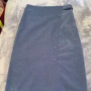 Suede skirt